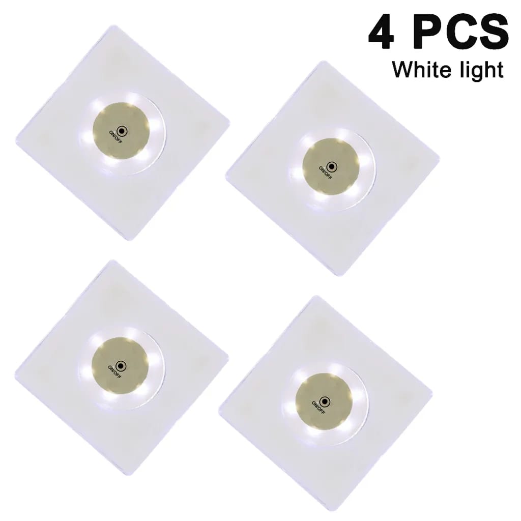 Led Untersetzer, 4 Stück Wasserdichte Leuchtende Untersetzer Bunt Getränke Cocktail Bier Untersetzer, Beleuchtete Untersetzer Für Bar, Restaurant, Party, Zuhause Dekoration (quadratisch, Weißes Licht)