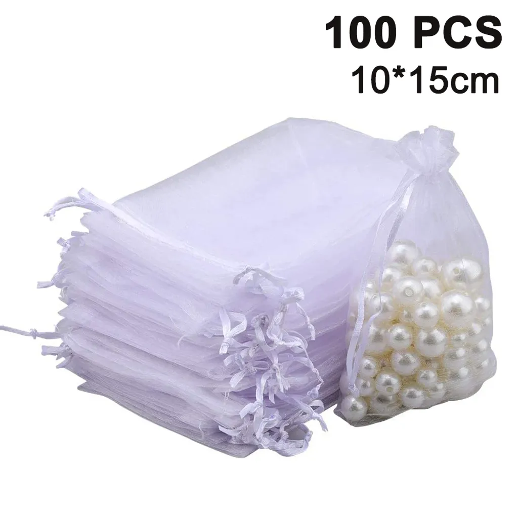 Hochzeit Säckchen Organza Beutel 100 Stück Saeckchen Organzabeutel Vervollkommnen Sie Als Hochzeit Bonbonsbeutel, Schmuckbeutel Geschenk Beutel