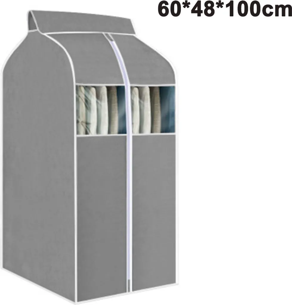 Hängende Kleidertasche Für Kleiderschrank, Transparente Pvc-fenster Staubschutzhülle Für Anzüge, Jacken Und Mäntel