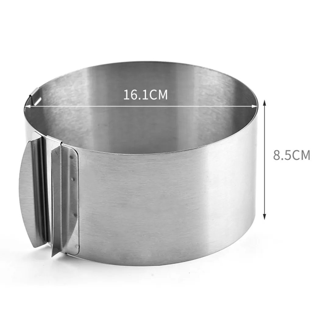 Verstellbarer Tortenring, Höhe 8,5 Cm – Verstellbarer Backring Aus Edelstahl – Hohe Backform Für Cremige, Geschichtete Und Gemusterte Kuchen