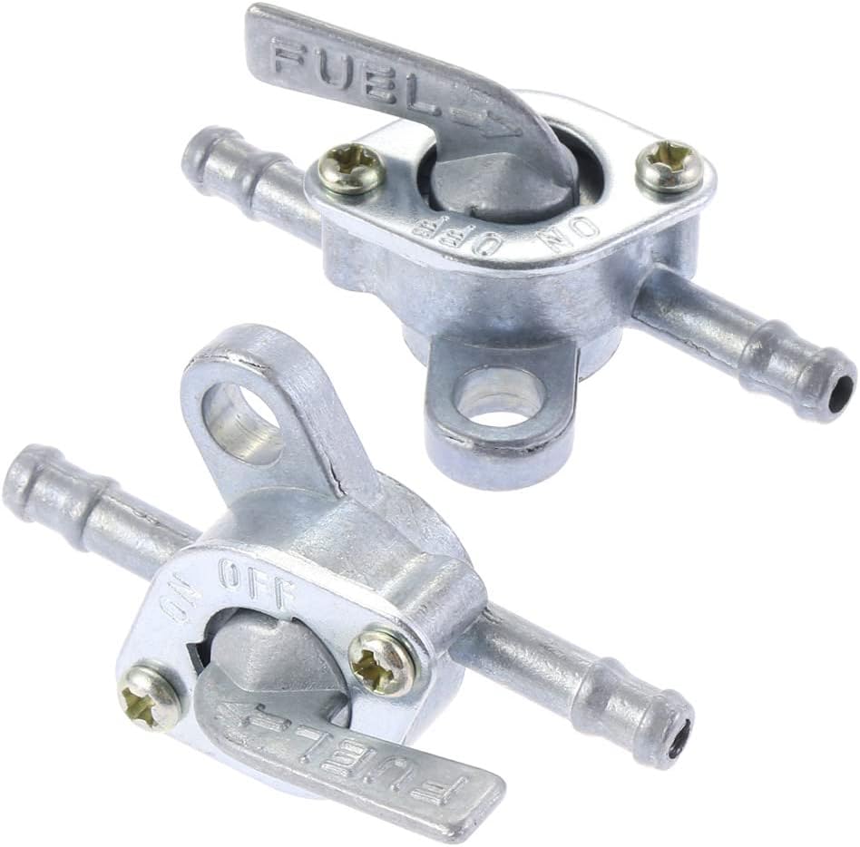 2 Stück Universal-kraftstoffhahn, 6-mm-kraftstoffschalter Für Motorräder Und Mopeds, Motorräder Und Quads Mit Abschaltfunktion