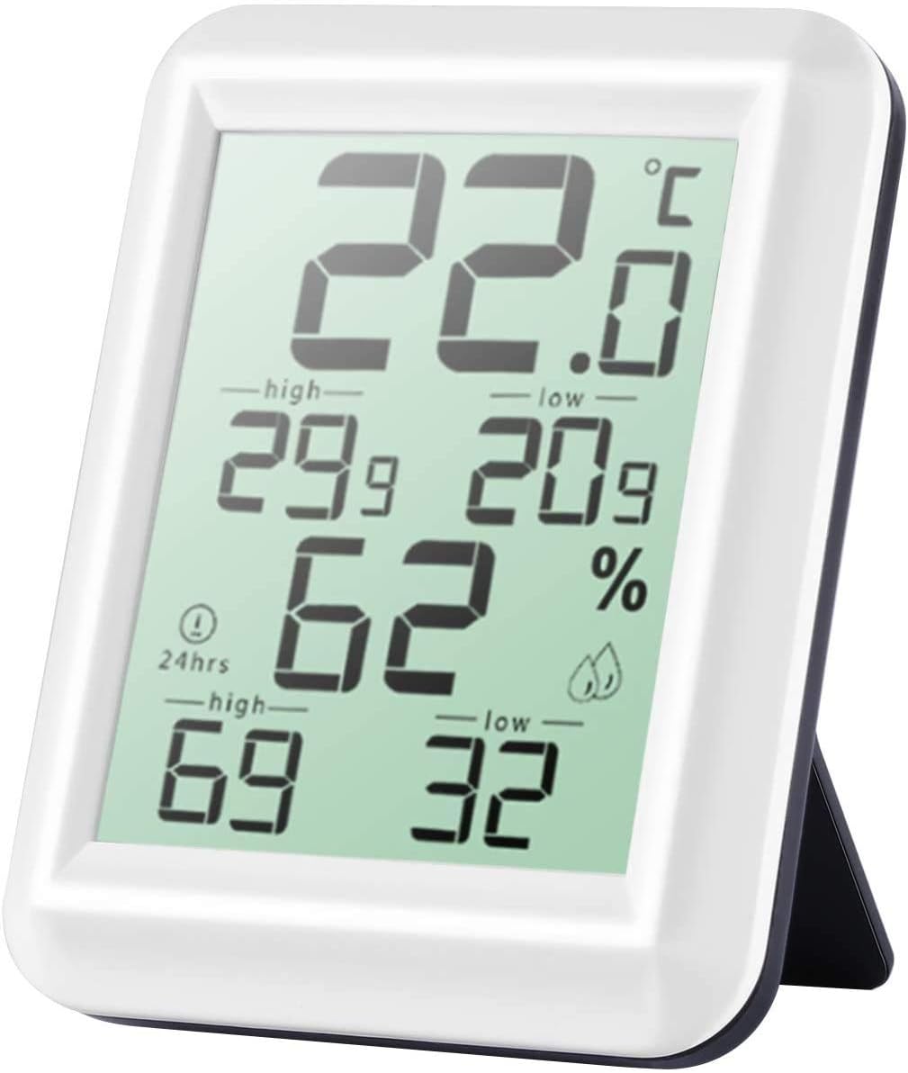 Hochpräzises Digitales Thermometer-hygrometer Für Den Innenbereich, Das Luftfeuchtigkeit Und Temperatur Anzeigt (umschaltbar °c/°f), Für Optimalen Komfort In Ihrer Küche.