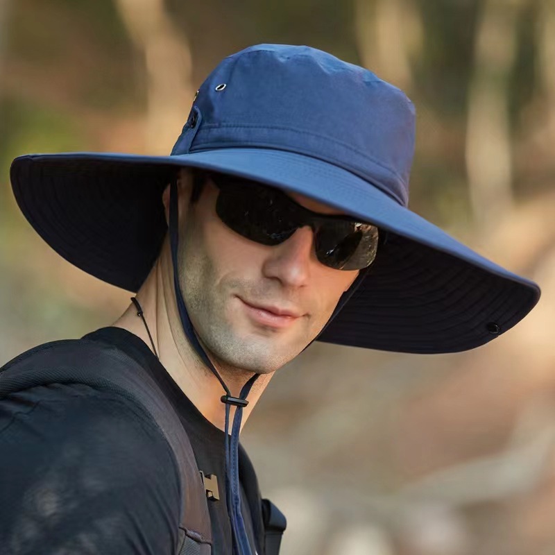 Unisex-sonnenhut Für Den Sommer, Uv-beständig, Faltbar Und Wasserdicht, Ideal Zum Wandern, Für Safaris, Reisen Und Gartenarbeit (marineblau)