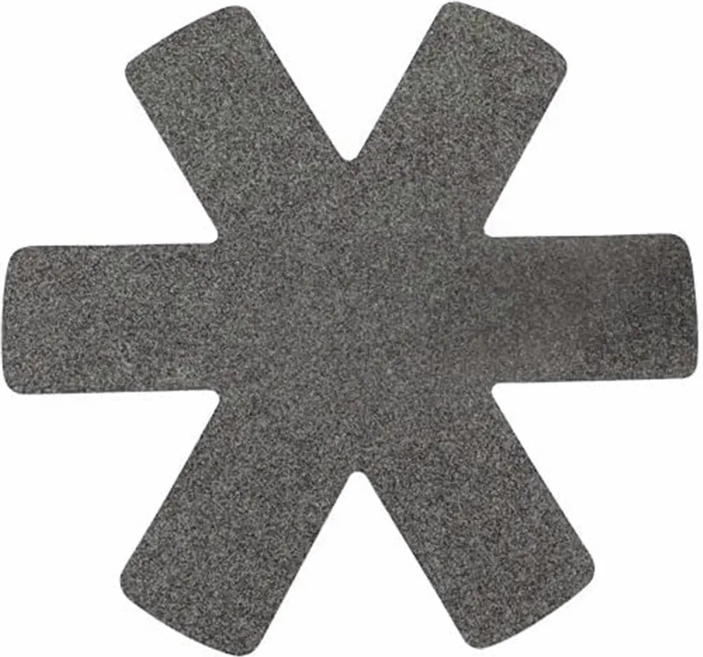 Stapelschutz 5er-set Für Pfannen, Töpfe Und Schüsseln Aus Filz - 38cm - Pfannenschutz Topfschutz - Sternform Grau