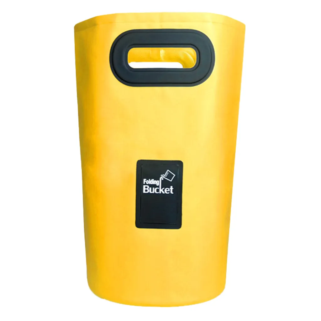 Kollabierbarer Wassereimer Robust Leicht Und Platzsparend Vielseitig Für Outdoor, Camping, Angeln, Gartenarbeit Usw. (gelb, 20l)