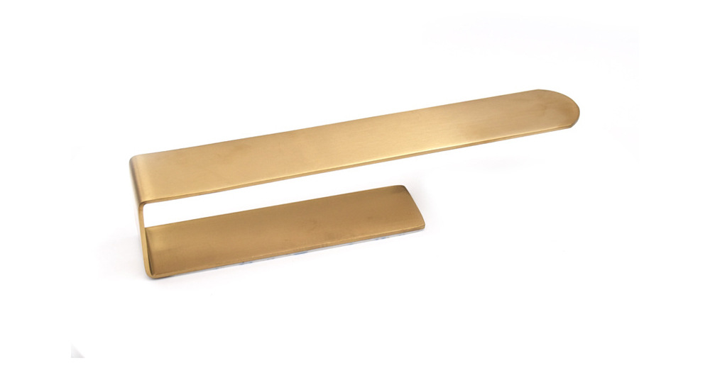 Zweiteiliger, Selbstklebender Handtuchhalter Für Bad Und Küche, Edelstahl, Kein Bohren Erforderlich (gold) – 25 X 5 X 4 Cm