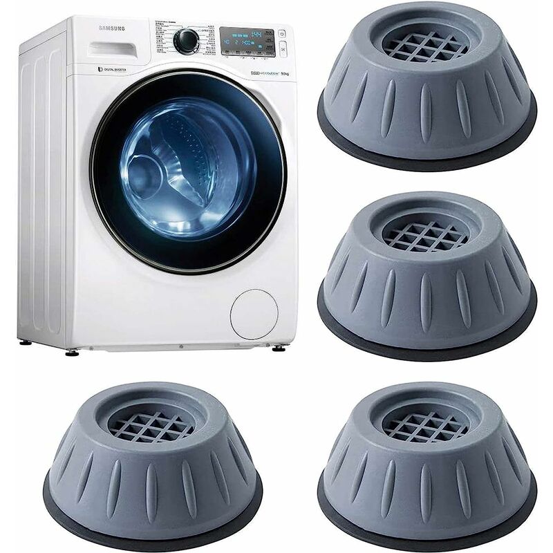 Gummistoßdämpfer, 4 Rutschfeste Pads Für Waschmaschine, Graue Füße Für Waschmaschine, Universalpad Für Waschmaschine Und Trockner.