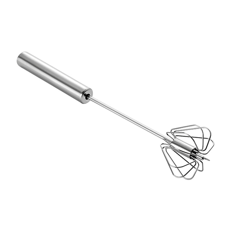 Rotierender Schneebesen Aus Edelstahl, Milchaufschäumer, Mehrzweck-handschneebesen, Manueller Schneebesen Zum Mischen Von Eiern Und Soßen, Schneebesen, Handmixer (klein)
