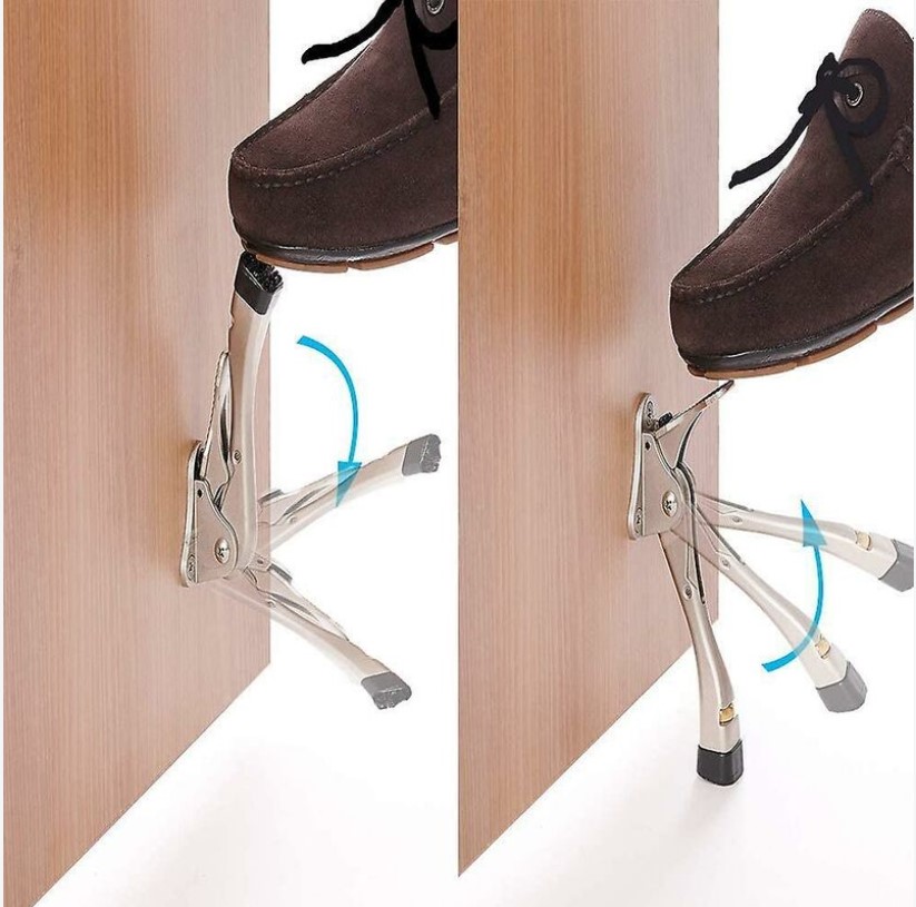 Türstopper, 2er-set, Höhenverstellbar Per Knopfdruck, Silber