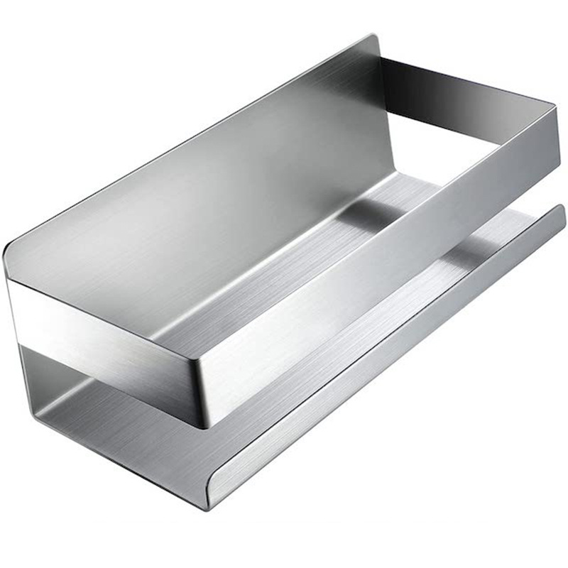Wandmontiertes Duschregal, Wc-ablage, Edelstahl - Silber