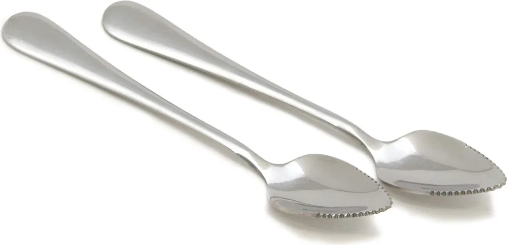 Grapefruitlöffel, 2er-set, 7 Zoll, Silber