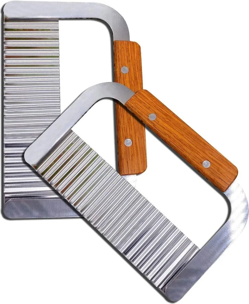 Wellenschneider Professionelle Qualität Für Wellenschnitt Obst Gemüse Butter Pommes Frittes Buntmesser Wellenmesser