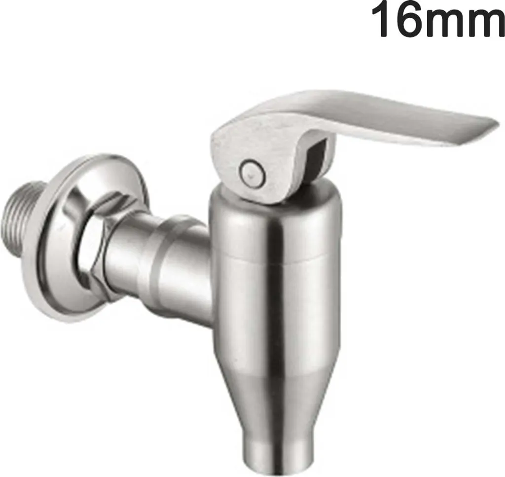 Edelstahl-getränkespender-hahn-ersatz, Weinsaft-drehhahn, Bierhahn-wasserspender Für Bierfass (16 Mm)