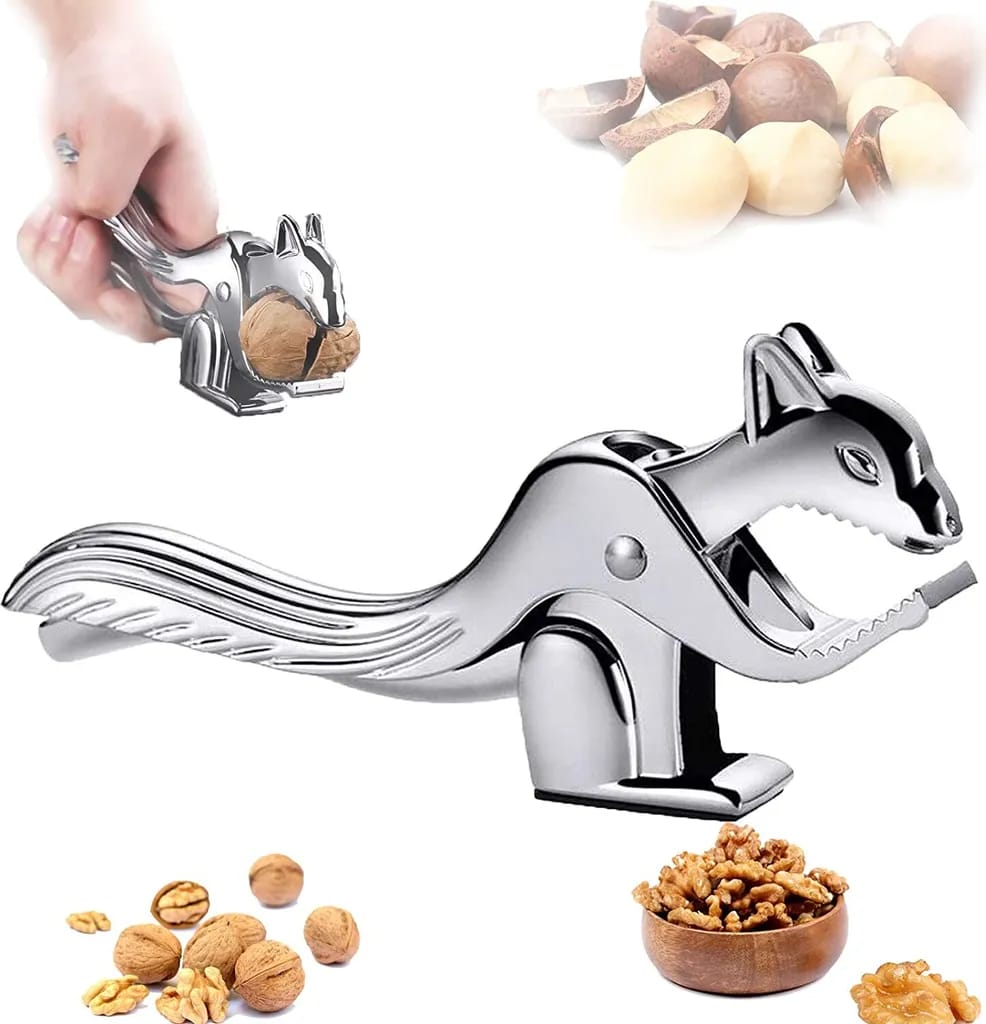 Eichhörnchen Nussknacker, Nussknacker Aus Stahl, Nussknacker Für Walnüsse, Müheloses Öffnen Von Nüssen, Länge: 17,5 Cm, Designter Nussknacker, Nussknacker Aus Gusseisen Im Eichhörnchen-design, Zinkleg