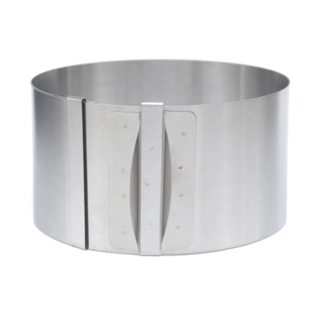 Kuchenform, Kuchenring, Verstellbar, Rund, Edelstahl, Kuchenbackzubehör 8 Cm
