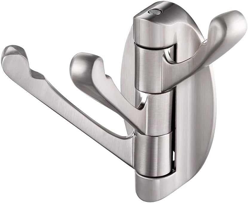 Badezimmer Haken Wandmontierter Handtuchhalter Garderobenständer 3 Arme Metall Geschirrtuchhaken Handtuchhalter Aufbewahrungsständer Gebürstetes Nickel Silber