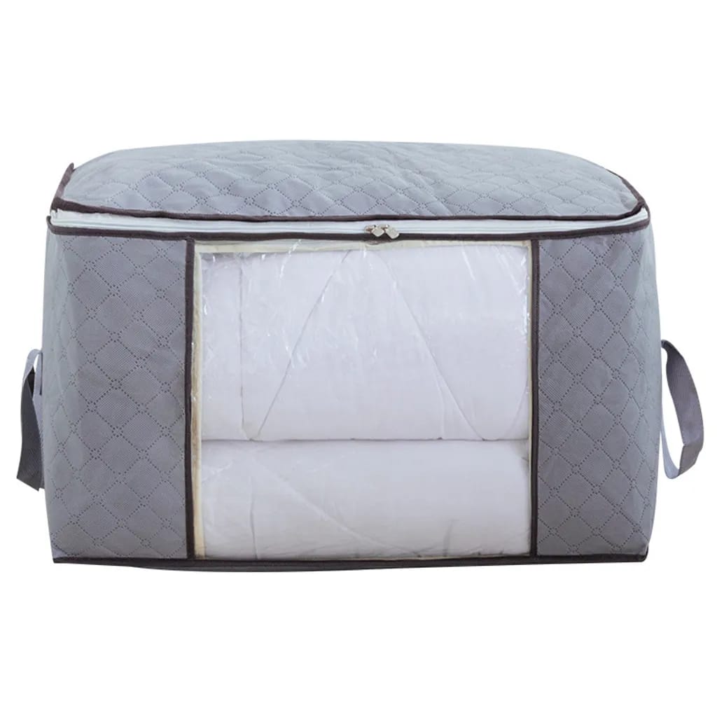 3 Stück Große Aufbewahrungstasche Schrank Organizer Set, Faltbar Kleideraufbewahrung Mit Verstärktem Griff Und Stabilem Reißverschluss Für Kleidung, Bettwäsche, Bettdecke, Kissen