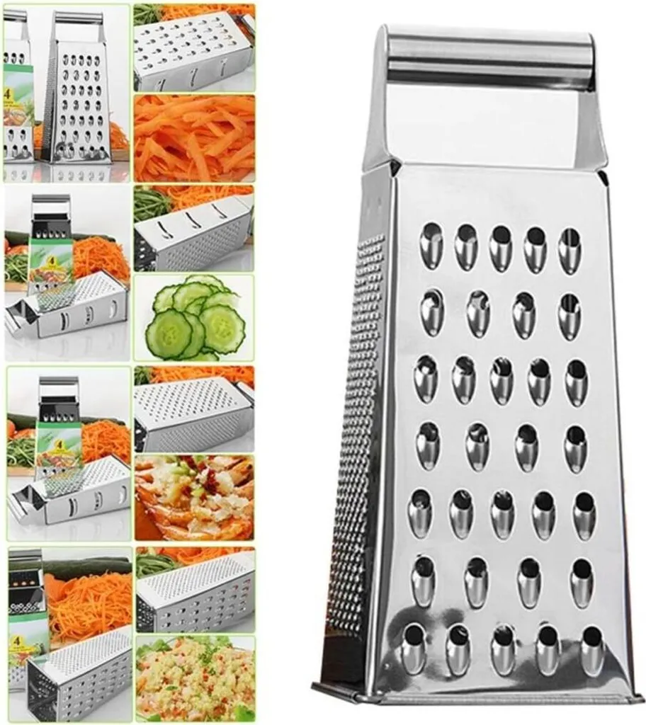 Edelstahl-vierkantreibe Für Obst, Gemüse, Karotten, Käse Und Andere Grobe Und Feine Reibung