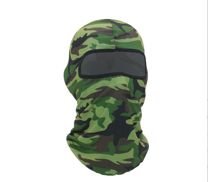 Zweiteilige Gesichtsmaske, Multifunktionsmaske Für Kaltes Wetter, Skimütze, Motorradmaske (olivgrünes Tarnmuster) – 23 X 40 Cm