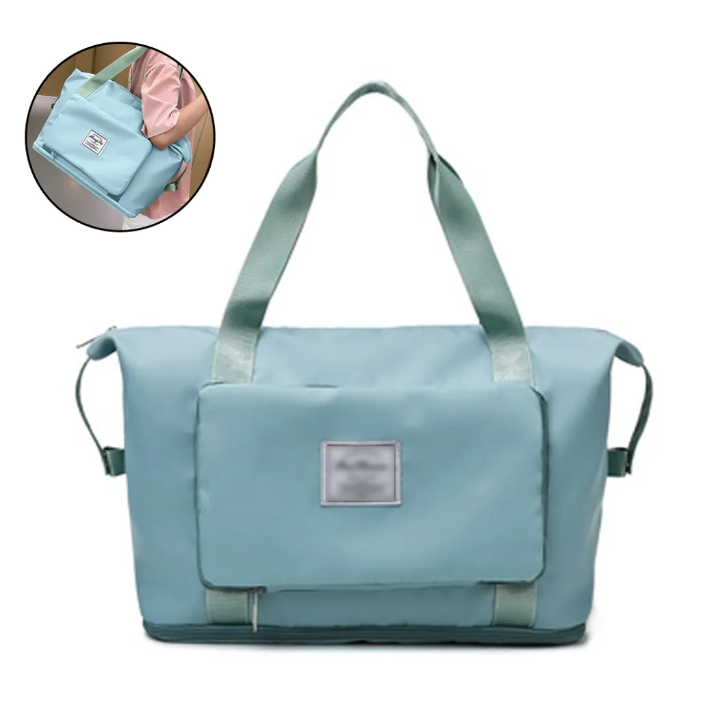 Faltbare Reisetasche Mit Großer Kapazität Wasserdichte Reisetasche Fürs Fitnessstudio Handgepäck Faltbare Reisetasche, Schultereinkaufstasche, Sporttasche