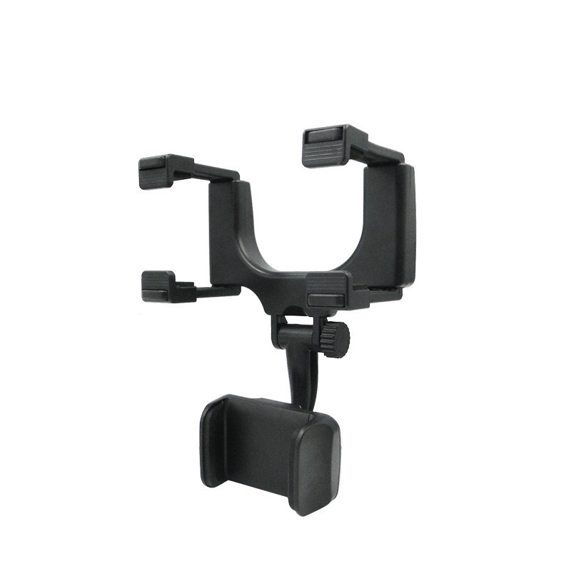 Universelle Handyhalterung Aus Kunststoff Zur Befestigung Am Autorückspiegel. Einfacher Clip Für Smartphone/gps, Schwarz, 1 Stück.