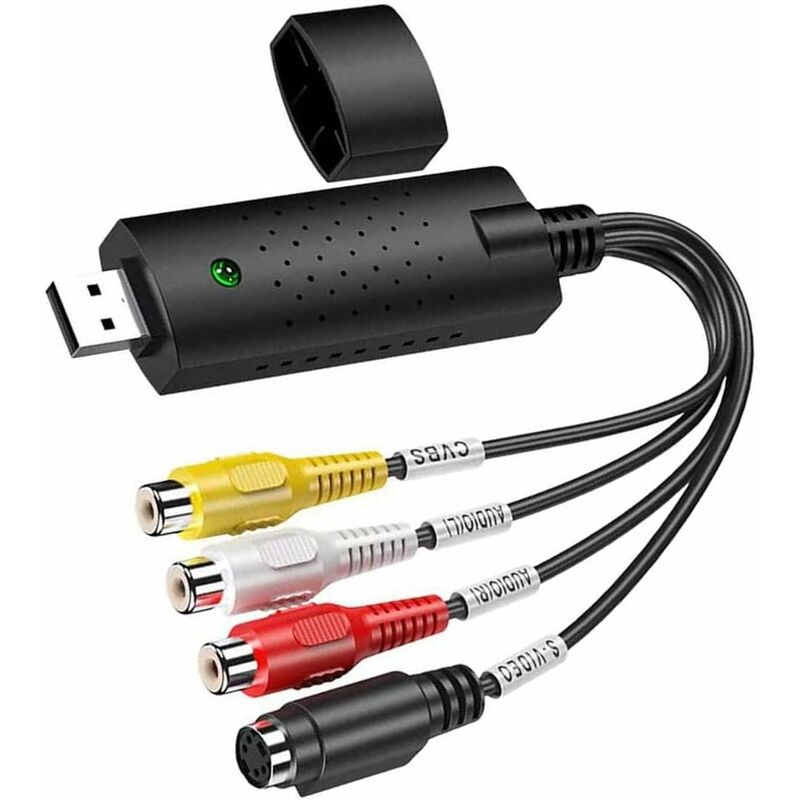 Usb 2.0 Audio- Und Videorecorder, Analog-digital-wandler Für Windows 10/8/7/vhs/dvd/vcr/vista