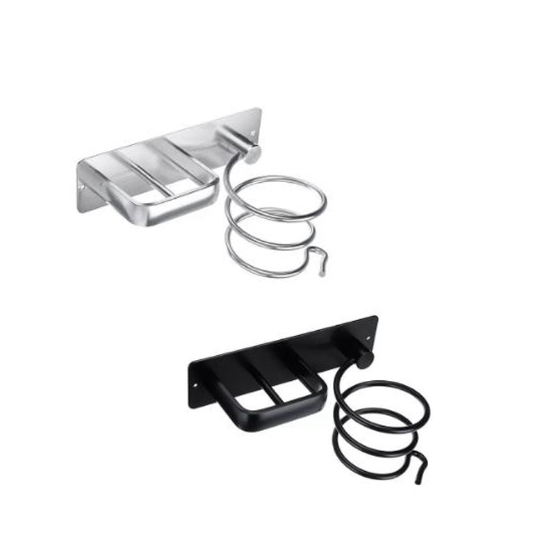 Einteiliger Handtuchhalter, Haarglätterhalter, Wandaufbewahrung Für Badezimmer, Schlafzimmer, Hotel (schwarz)