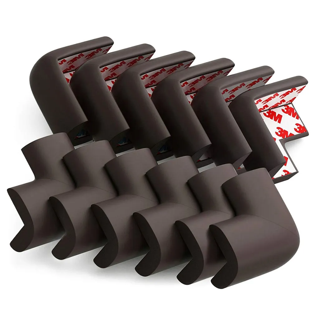 Weiche Ecken-schutzpolster Baby-sicherheitskissen Eckenschutz Für Möbel Ecken-schutz Für Baby Eckenkissen Sicherheits-tischkanten-schutz Baby-schutz Kanten-schutz 12er Pack Schwarz