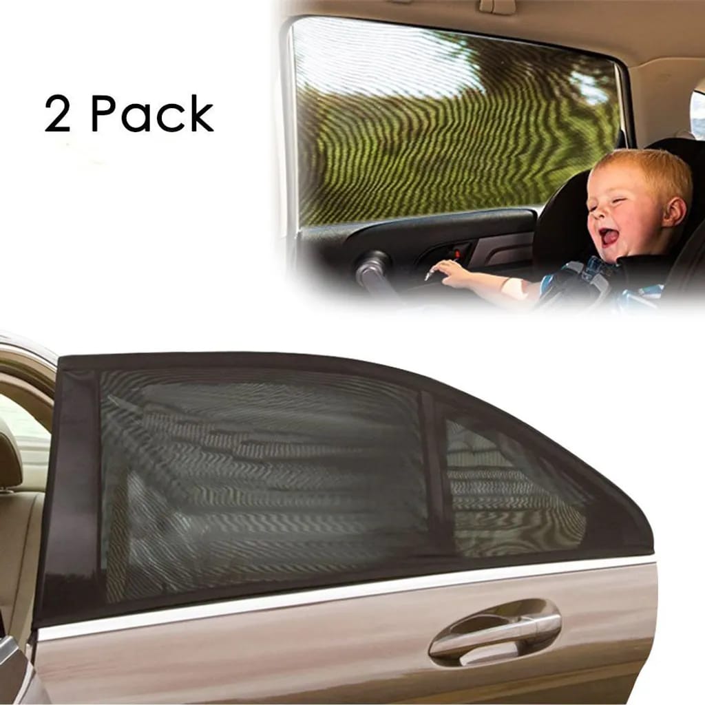 Kinder Auto-sonnenschutz (2 Stück), Universeller Sonnenschutz Für Seitenfenster, Blockiert 98% Der Uv-strahlung