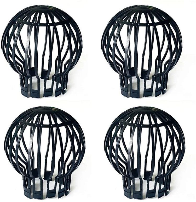 Dachrinnenfilter, Dachrinnenschutz, Aus Robustem, Rostbeständigem Kunststoff, Für Reibungslosen Wasserablauf, Geeignet Für Dachrinnen Und Dachentwässerung, 4 Stück (schwarz)