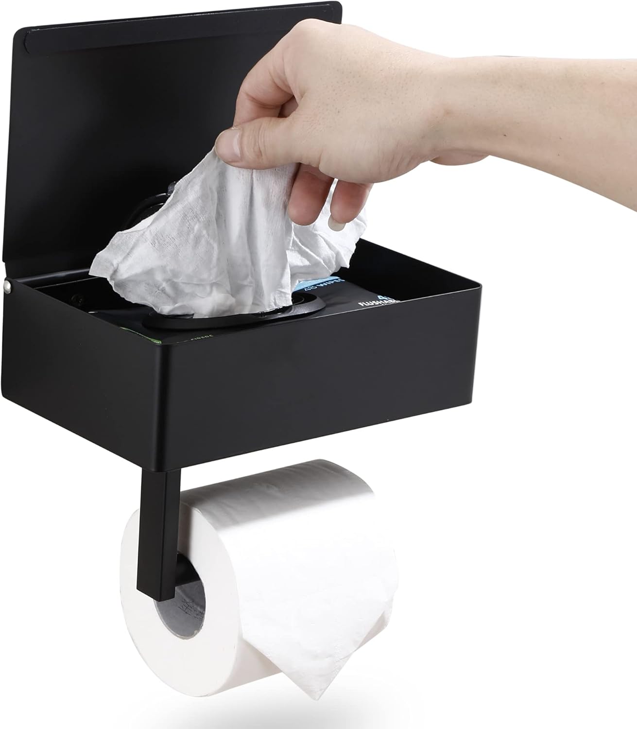 Papierhandtuchhalter Mit Ablage, Feuchttuchspender Und Badezimmeraufbewahrung – Wandorganizer Aus Edelstahl