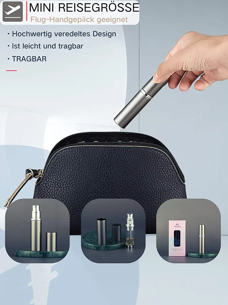 Nachfüllbarer Parfümzerstäuber, Auslaufsicherer Parfümzerstäuber