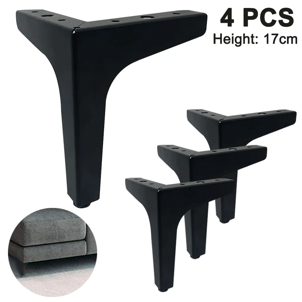 Metallmöbelfüße, La Vane 4 Stück Metall-diamant-dreieck-tischbeine Schrankfüße Diy-ersatz Für Schrank Sofa Ottoman