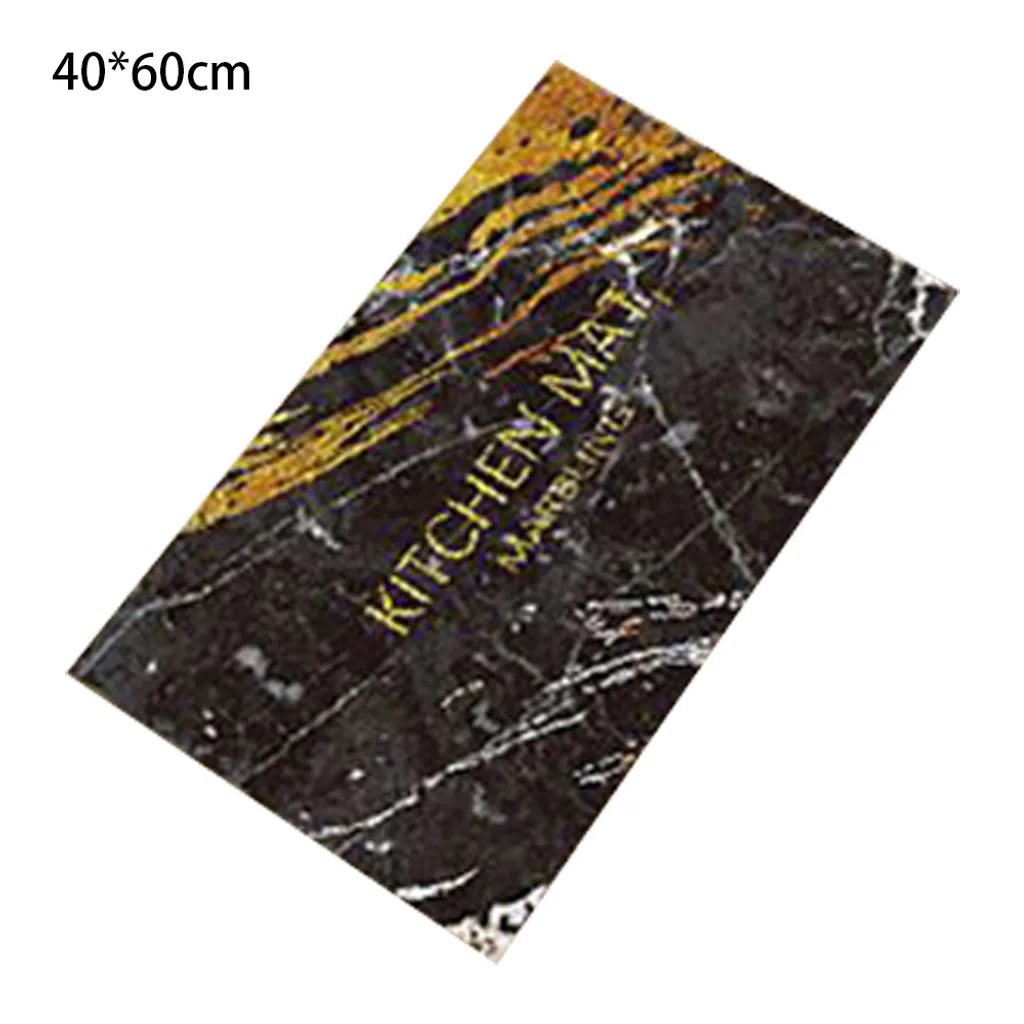 Rutschfeste Badematte - Saugfähige Badematte - Schnell Trocknende Badematte Für Zuhause (schwarzer Goldmarmor, 4060)
