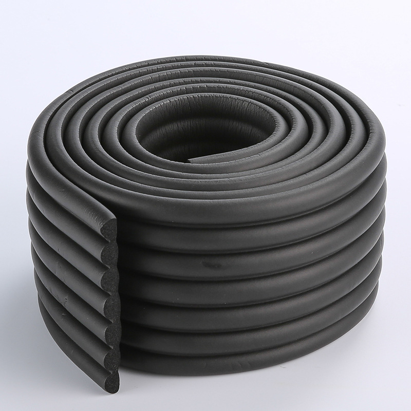 Universelle Schaumstoffrolle, 200 Cm X 80 Mm X 8 Mm, Verdickter, Stoßdämpfender Sicherheitsschaumstoff Für Baby- Und Kinderausrüstung. Vielseitiger Aufprallschutz, Weich Und Flexibel, Schwarz.