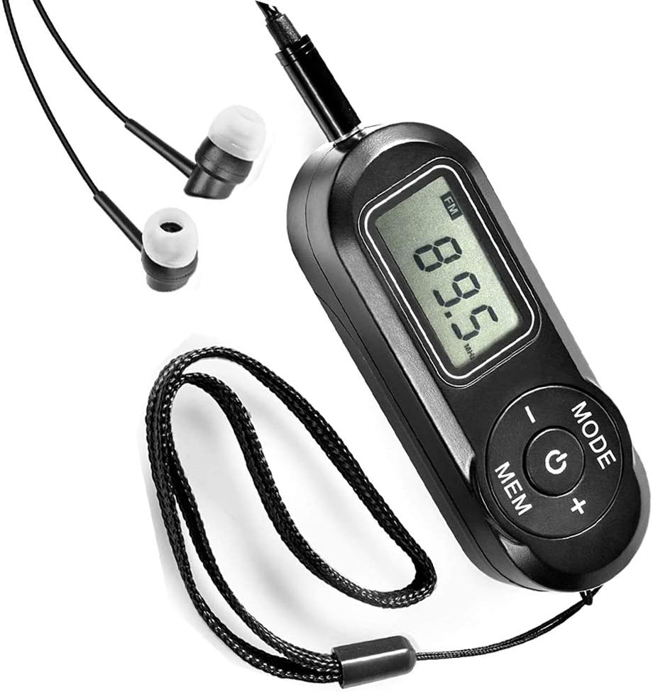 Persönliches Mini-taschenradio Mit Fm-funktion, Digitalem Lcd-display, Kopfhöreranschluss, Walkman-radio Mit Senderspeichern, Ideal Zum Joggen, Spazierengehen Und Reisen