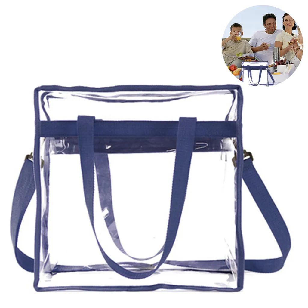 Transparent Kulturbeutel Pvc Wasserdichte Tragetasche Reisetasche 32cm13cm32cm