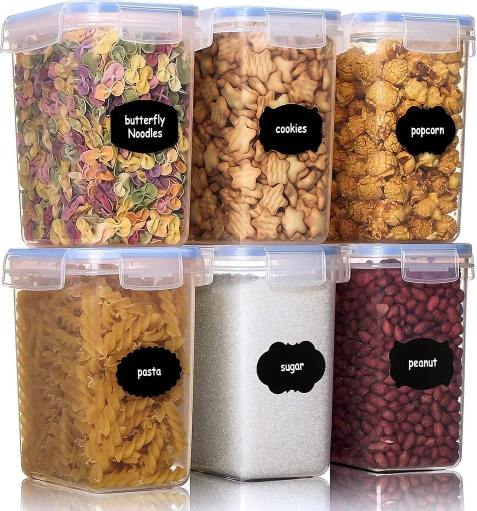 1,6l Vorratsdosen-set, Müsli-schüttdose Und Frischhaltedosen, Kunststoff-vorratsdosen Luftdicht