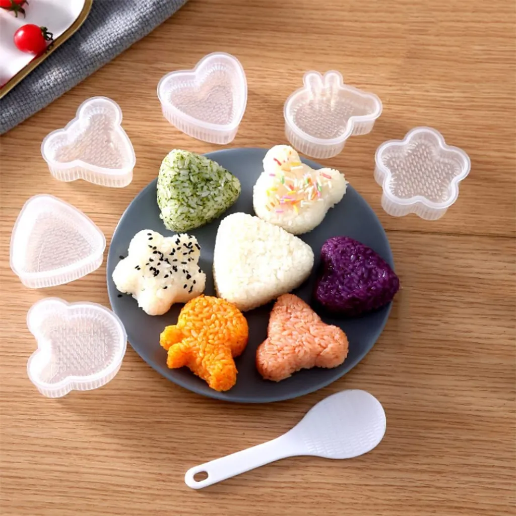 Sushi-formen, 6-teiliges Set Zum Formen Von Reisbällchen, Ideal Als Zubehör Für Lunchboxen