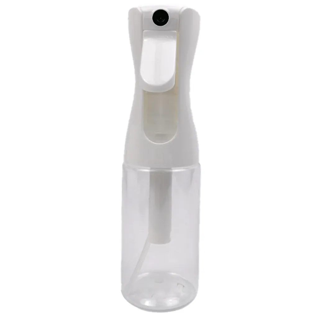 300ml Nachfüllbare Transparente Weiße Haarsprayflasche, Kontinuierlicher Nebel, Für Locken-styling Und Pflanzenreinigung