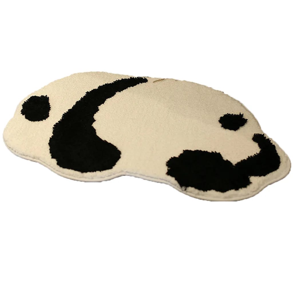 Rutschfeste Badematte Mit Design, Schnell Trocknend, Saugfähig, Fürs Badezimmer (cute Little Panda, 4060 Haarlos)