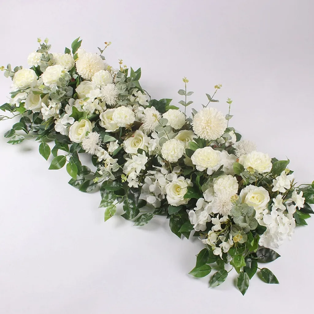 50/100 Cm Benutzerdefinierte Hochzeitsblumenwand Arrangement Zubehör Seidenpfingstrose Künstliche Blume Dekoration Romantische Diy Eisenbogen Hintergrund