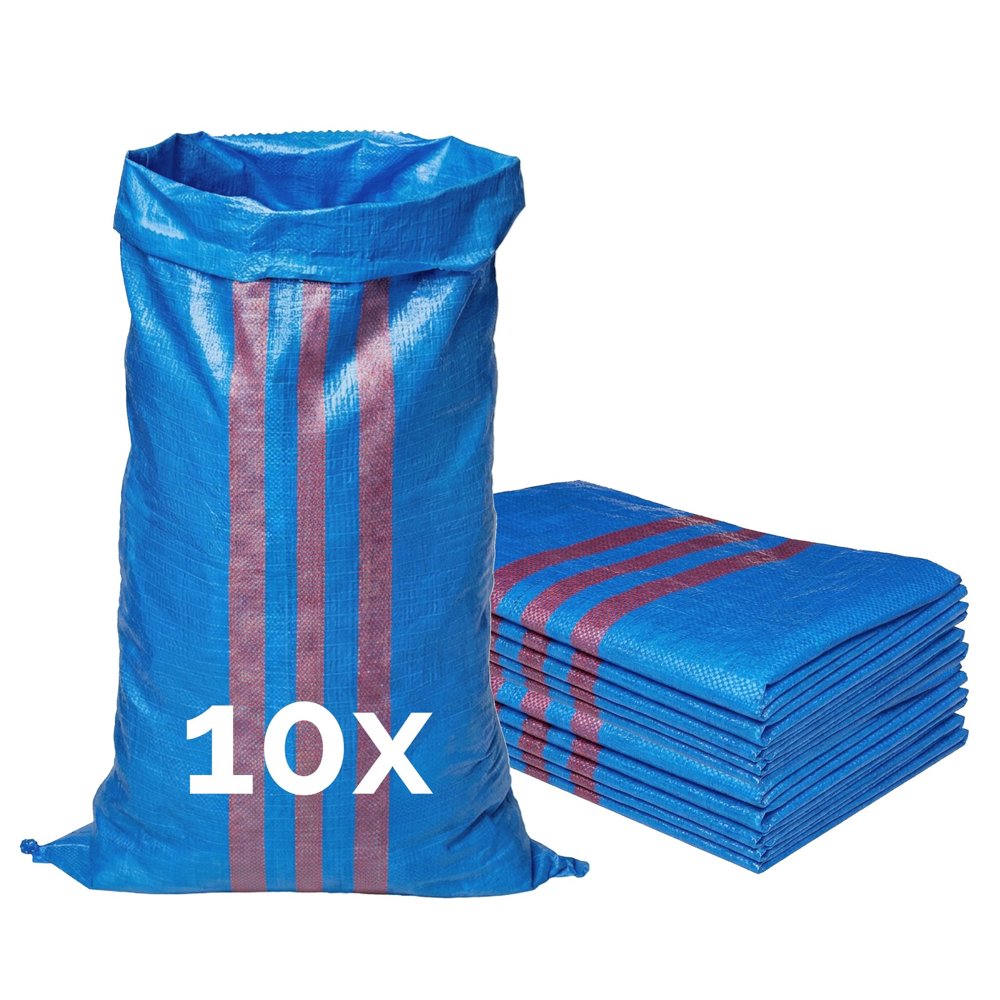 Garronda Polypropylensack 105 X 65 Cm 10 Stück Getreidesack Aus Pp Für Lagerung & Sand Reißfest 50 Kg Belastbar – Vielseitig Einsetzbar: Gewebesäcke Sandsäcke Gartensack Hochwasserschutz Gd-0161