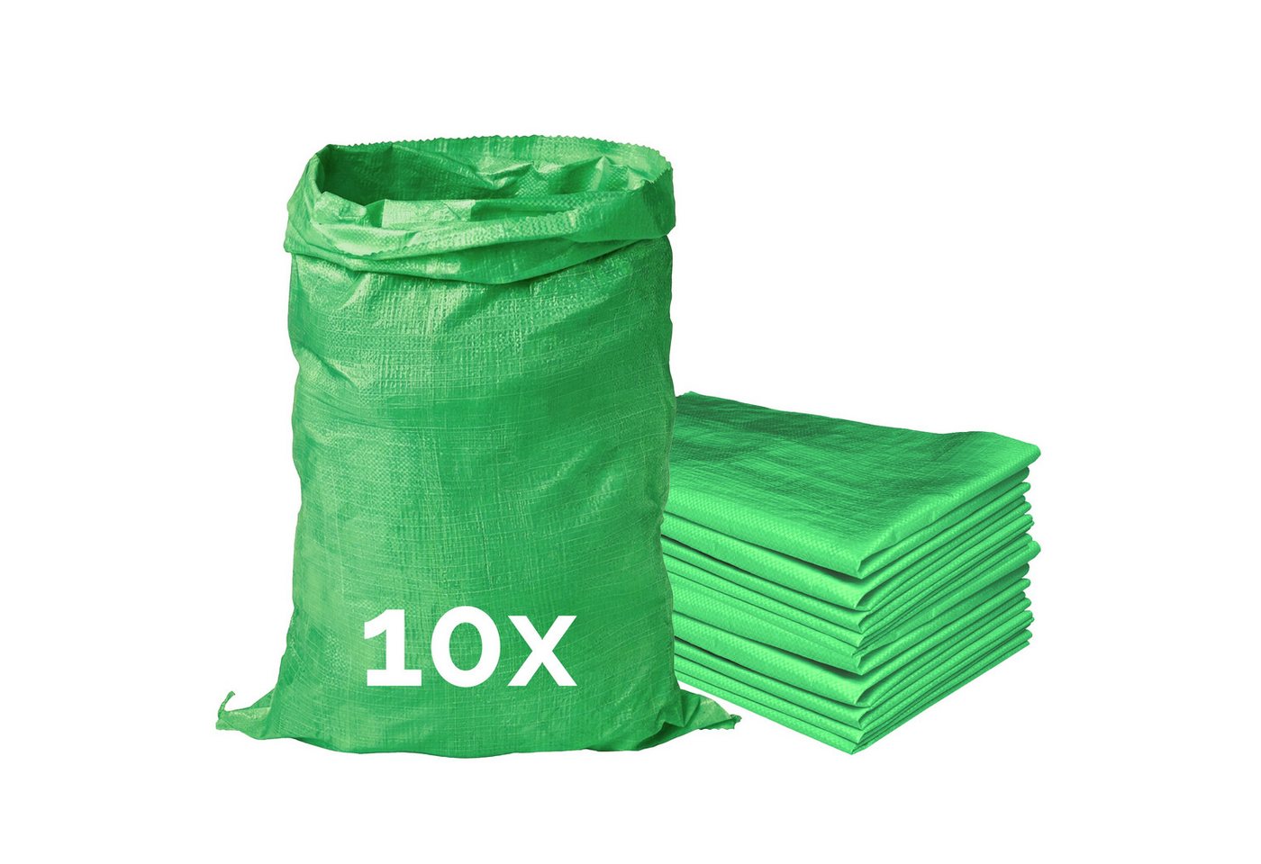 Garronda Polypropylensack 85 X 50 Cm 10 Stück Getreidesack Aus Pp Für Lagerung & Sand Reißfest 25 Kg Belastbar – Vielseitig Einsetzbar: Gewebesäcke Sandsäcke Gartensack Hochwasserschutz Gd-0161 Bild 3