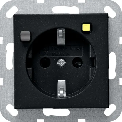 Gira Fi-schutzsteckd. 30 Ma Sp System 55 Schwarz M [2677005], 2677 005