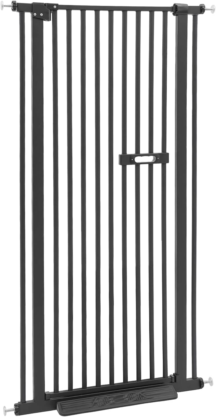 Sicherheitsgitter Für Haustiere, Extrahohes Schutzgitter, Haustiergitter, Integrierter Griff, 180°-türöffnung, Automatischer Türverschluss