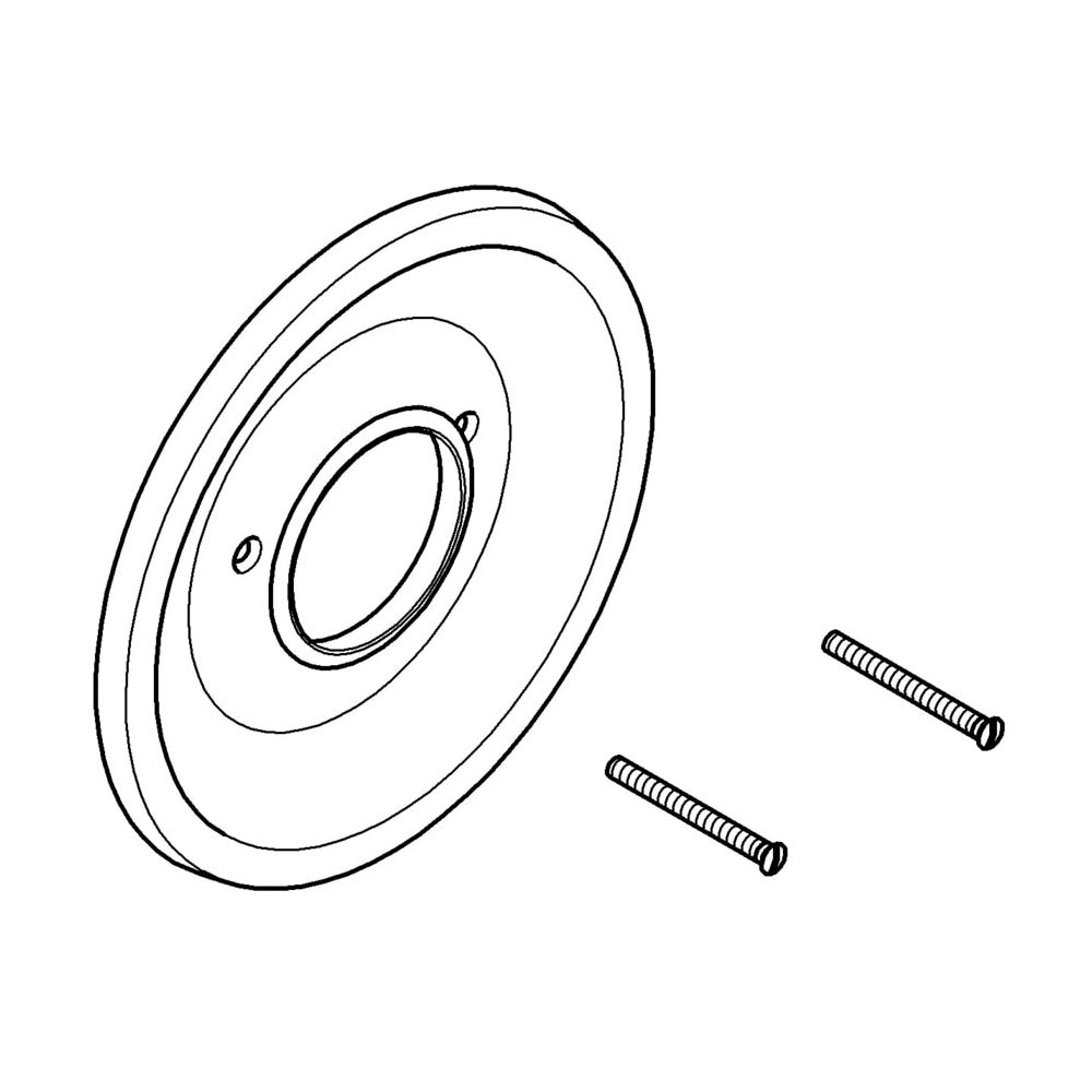 Grohe Rosette, D 170mm Für Up-einhandmischer, Weiß/gold, 46062lg0
