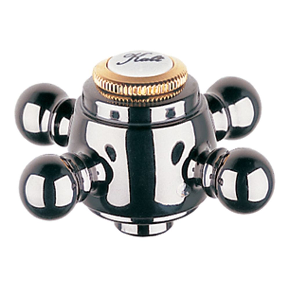 Grohe Sinfonia Kreuzgriff, Markierung Warm/kalt, Aranja/gold, 45600ag0