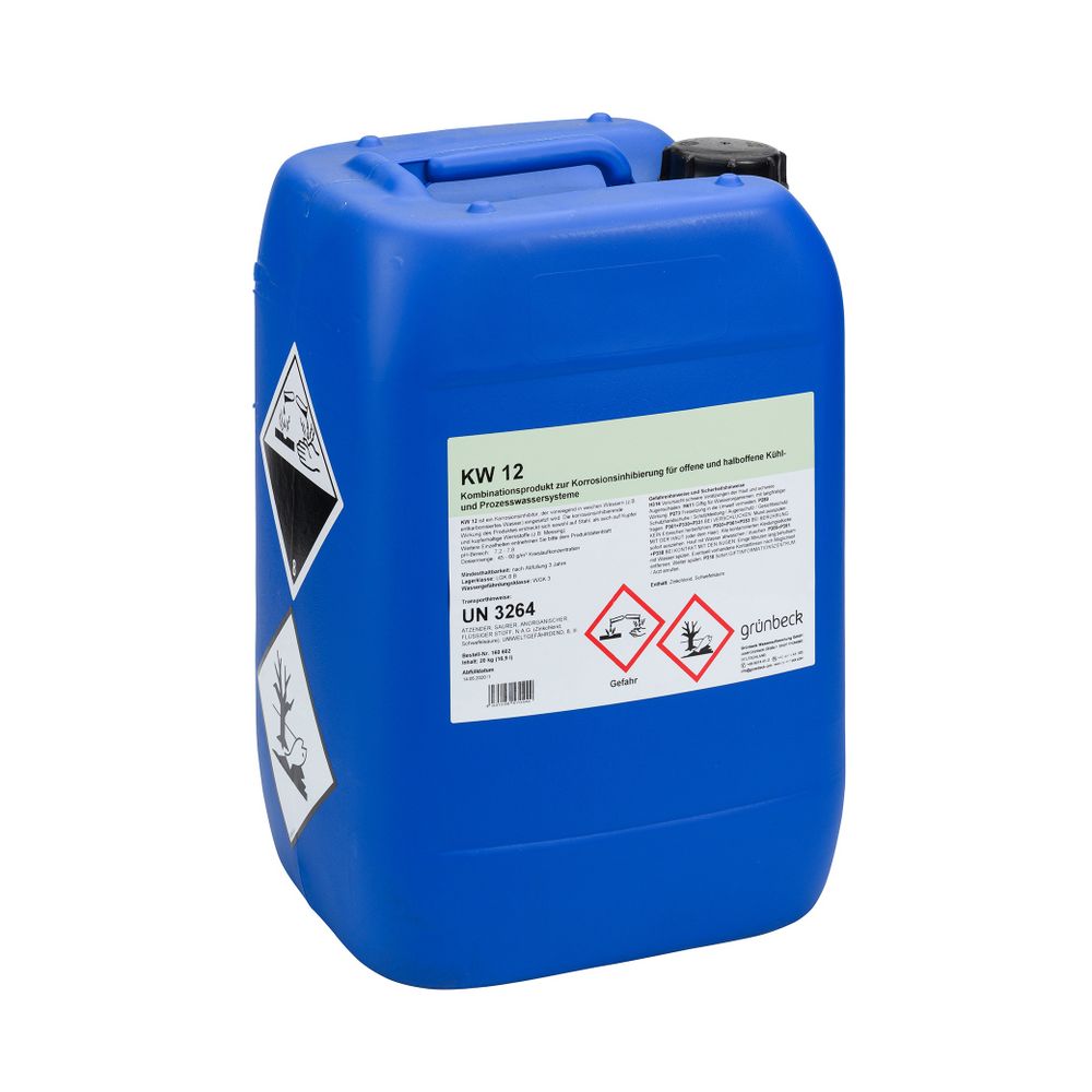 Grünbeck Dosierchemikal Kw 12, Korrosionsschutzchemikal Mit Härtestabilisator Für Verdunstungskühlsysteme, 20kg, 160602