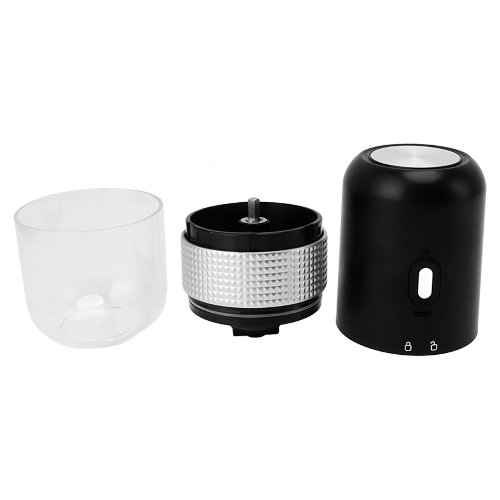 Elektrische Kaffeemühle Mit Doppelfunktion (schwarzer Kaffee, Gemahlener Kaffee, 1500 Mah) Für Restaurants, Ideal Für Trockene Und Feuchte Kaffeebohnen. Funktioniert Einwandfrei Mit Beiden Bohnensorte